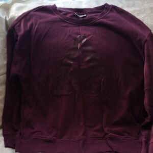 Reebok Women's Burgundy Crew Neck Sweater